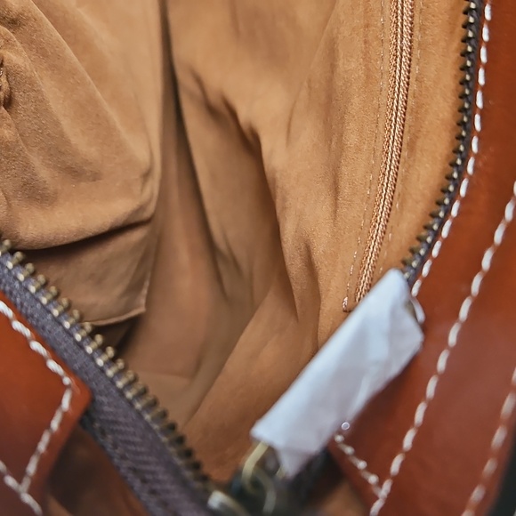 NWT Patricia Nash Brown Leather Viana Tanned Tote Bag Purse - Picture 12 of 15